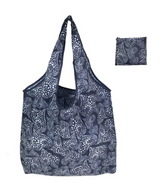 Elegantse täpi- ja lehemustriga ökokott